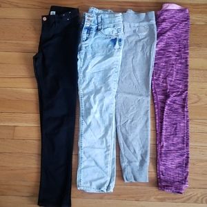 4 pair of girl pants